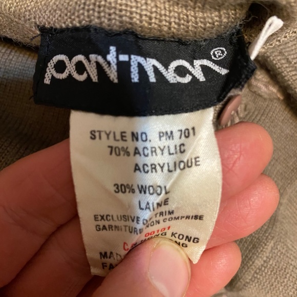 Vintage wool blend embroidered roses sweater szS - Picture 14 of 16